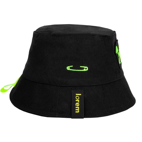 Панама Vento, черная с нанесением