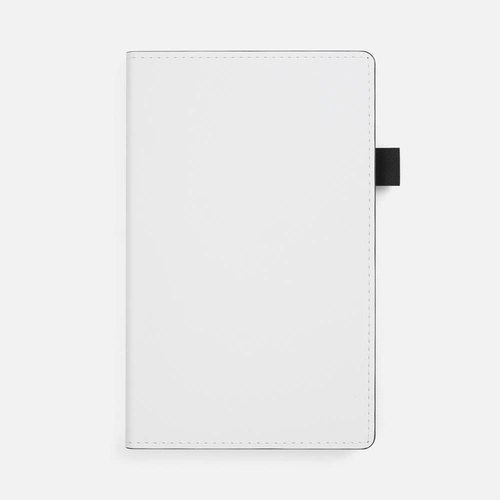 Ежедневник White Shall, недатированный, бело-черный