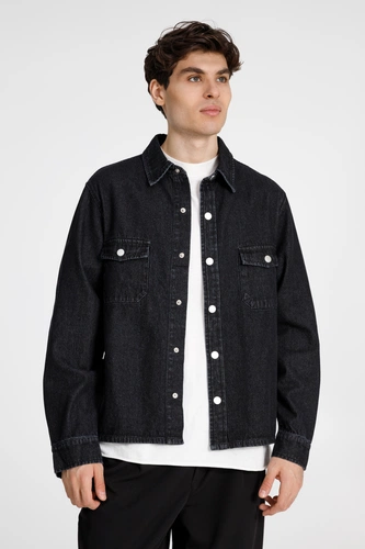 Куртка джинсовая O3, черная