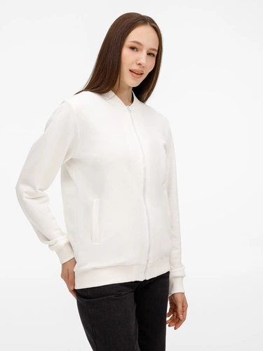 Бомбер унисекс Townie, молочно-белый