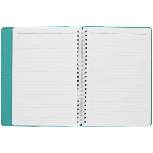 Ежедневник Spring Touch, недатированный, бирюзовый