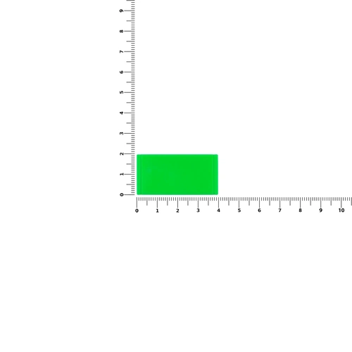 Лейбл из ПВХ Dzeta, XS, зеленый неон