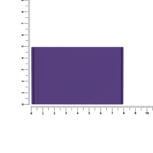 Лейбл из ПВХ Dzeta, XL, фиолетовый