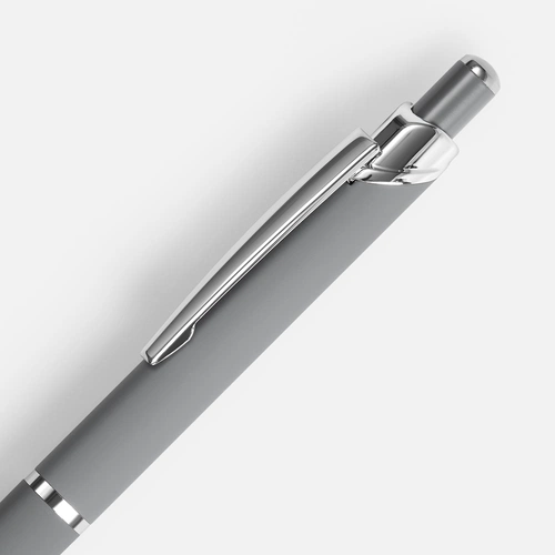 Ручка шариковая Chromos Soft Touch, серая