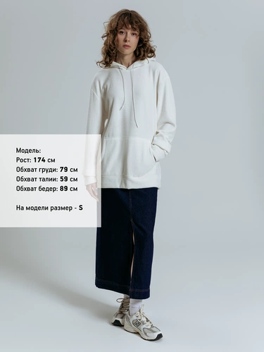 Худи унисекс Prima Vista, белое