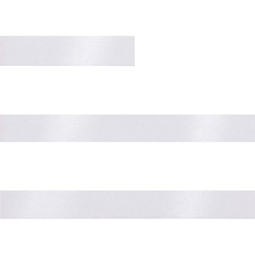 Лента сатиновая Satin 10 S, белая, 40 см