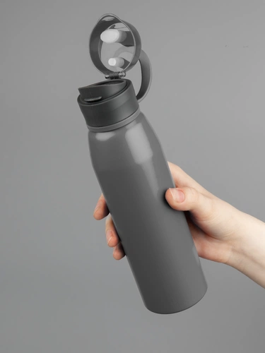 Бутылка для воды Billy Gym, матовая серая