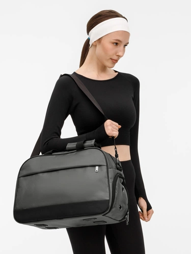 Спортивная сумка Atlantes, серая с черным