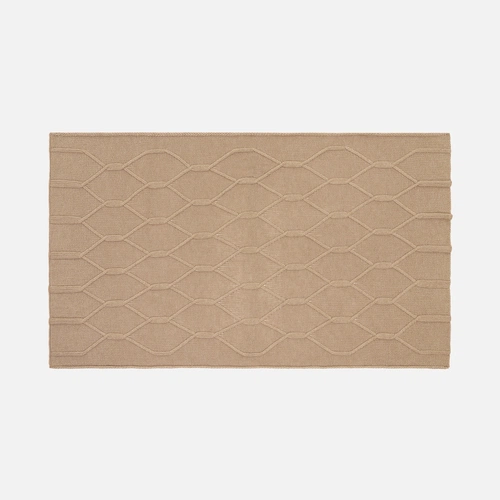 Плед Curve Verve, бежевый меланж