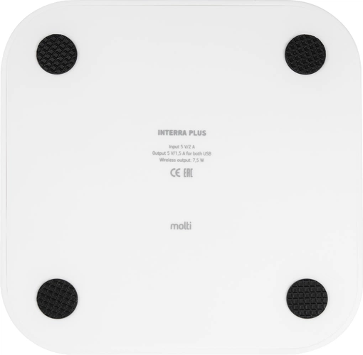 Беспроводное зарядное устройство Interra Plus, белое