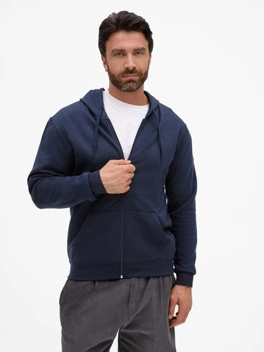 Толстовка унисекс Stone, темно-синяя