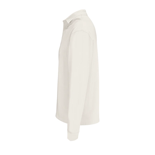 Рубашка поло оверсайз с длинным рукавом Heritage, молочная