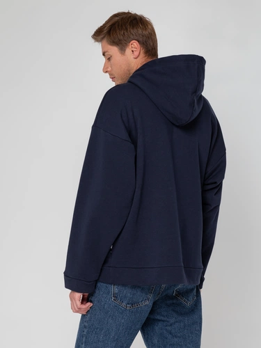 Худи унисекс оверсайз Seamark, темно-синее