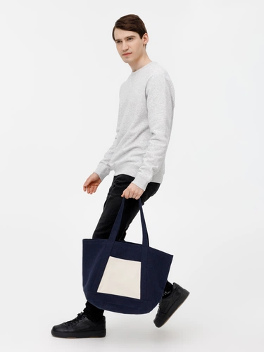 Шопер Shophop, синий с неокрашенным