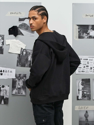 Толстовка унисекс на молнии Jelo, серый меланж