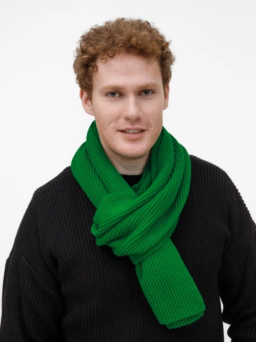 Шарф Nobilis Mono, ярко-зеленый