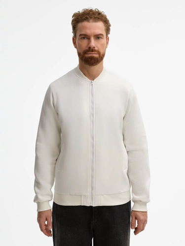 Бомбер унисекс Estado, молочно-белый