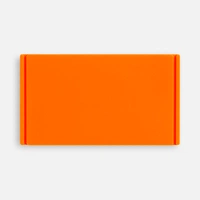 Лейбл из ПВХ Dzeta, M, оранжевый неон