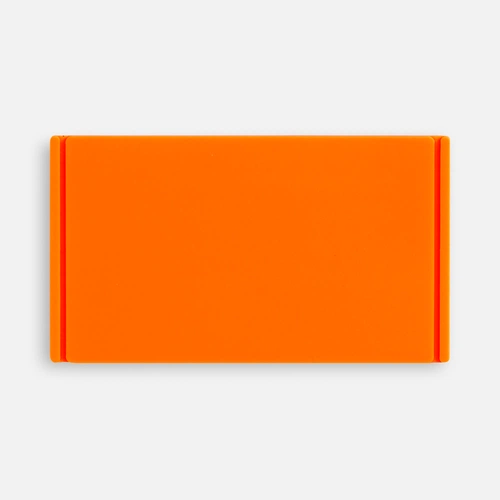 Лейбл из ПВХ Dzeta, M, оранжевый неон