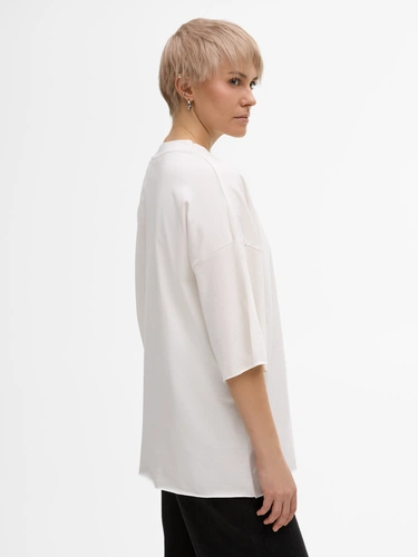 Футболка унисекс оверсайз T1, молочно-белая