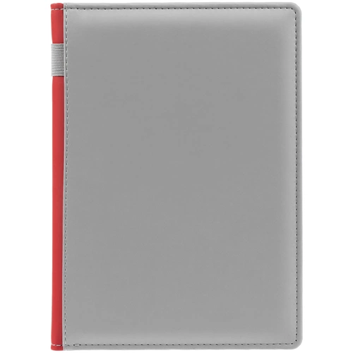Ежедневник Spain Shall на заказ, недатированный, серый с красным