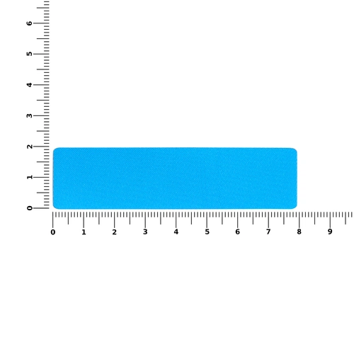 Наклейка тканевая Lunga, S, голубая