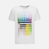 Футболка T-bolka 160 с DTG-печатью Kornit Color Сhart 2, белая, размер L