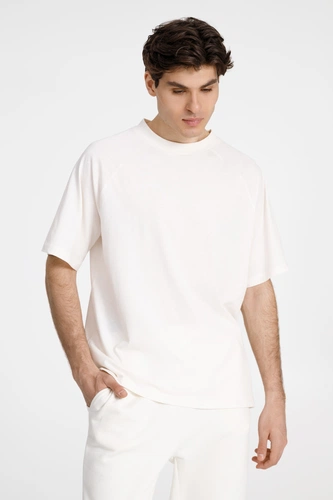Футболка унисекс оверсайз T2, молочно-белая
