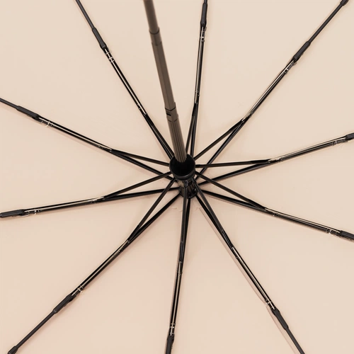 Зонт складной Cloudburst в подарочной упаковке, бежевый