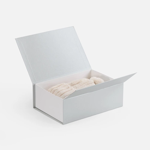 Коробка Bicolor Case, белая с серым