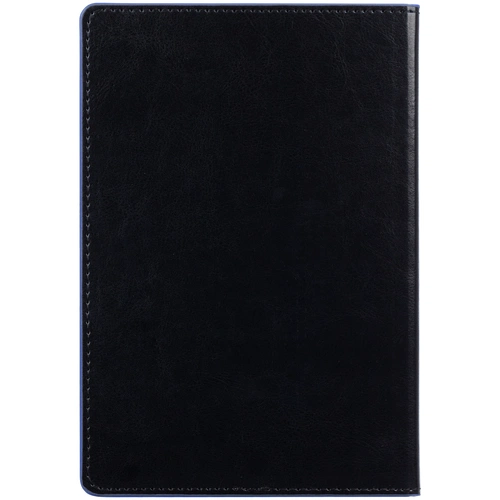 Ежедневник Alanis, недатированный, черный с синим