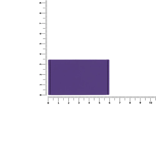 Лейбл из ПВХ Dzeta, M, фиолетовый