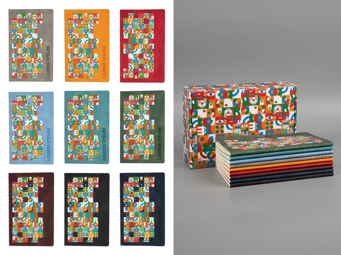 Комплект блокнотов Luba с нанесением