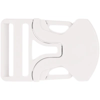Застежка-пряжка односторонняя Triden, белый