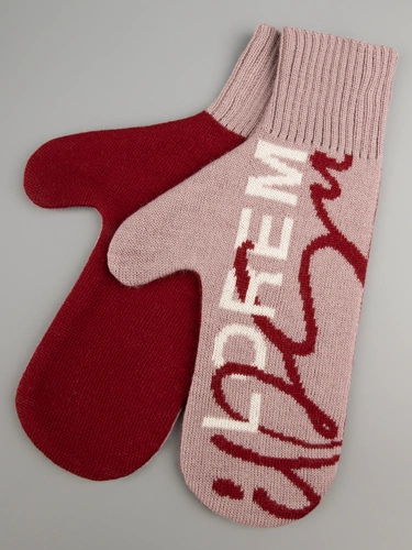 Варежки на заказ Mani, полушерсть