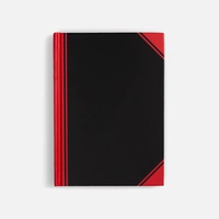Блокнот Accenti Mini, черный с красным