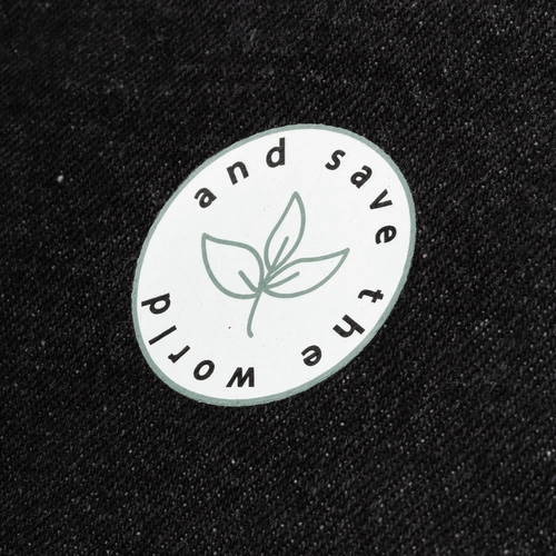 Поясная сумка W6, черная с нанесением и кастомизацией