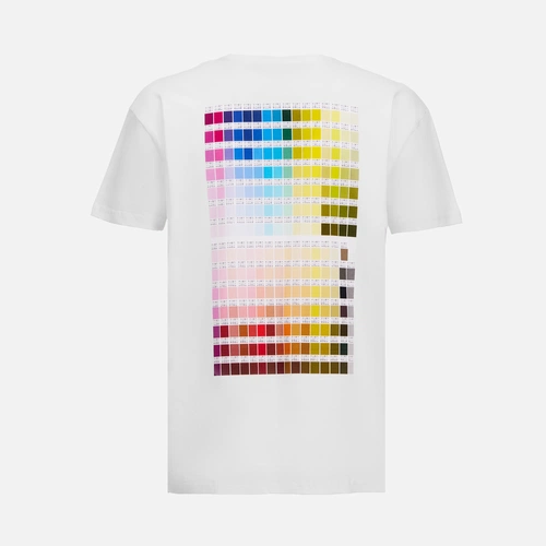 Футболка T-bolka 160 с DTG-печатью Kornit Color Сhart 2, белая, размер L