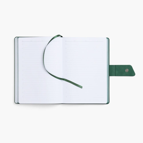 Ежедневник Boom, недатированный, черный с зеленым