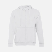 Толстовка мужская на молнии с капюшоном Amsterdam, белая