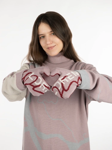 Варежки на заказ Mani, полушерсть