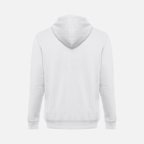 Толстовка мужская на молнии с капюшоном Amsterdam, белая