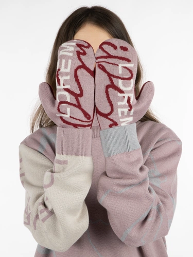 Варежки на заказ Mani, полушерсть