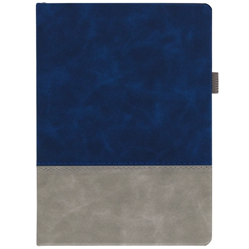 Ежедневник Horizon, недатированный, серый с синим