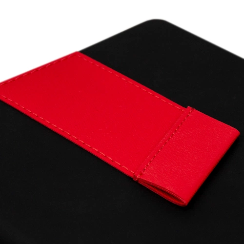 Ежедневник Bookmark, недатированный, черный с красным