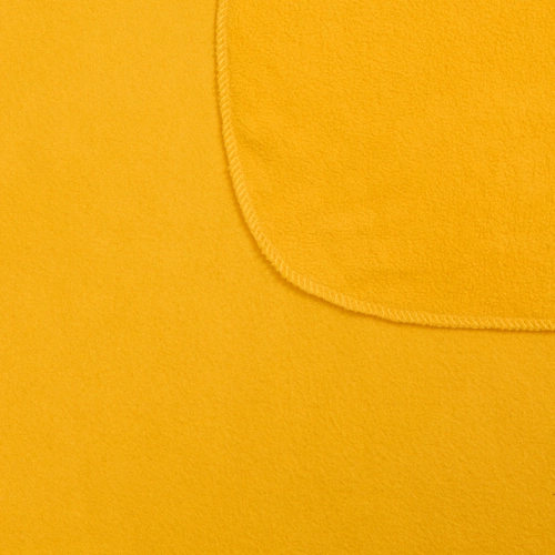 Флисовый плед Warm&Peace, желтый