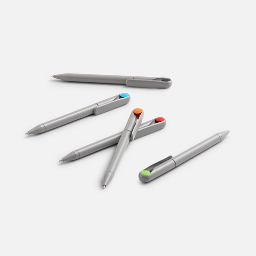 Ручка шариковая Prodir DS1 TMM Dot, серая с красным