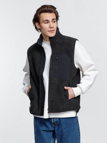 Жилет унисекс Fury BW, темно-серый (графит)