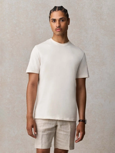 Футболка унисекс Lyam, молочно-белая