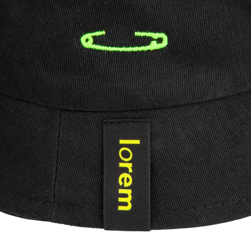 Панама Vento, черная с нанесением